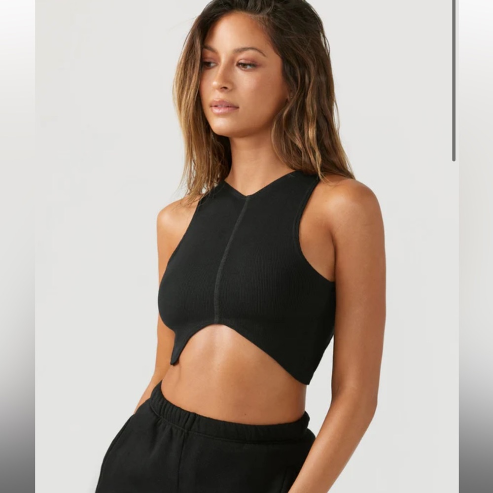 Joah Brown tank in black size XS/S